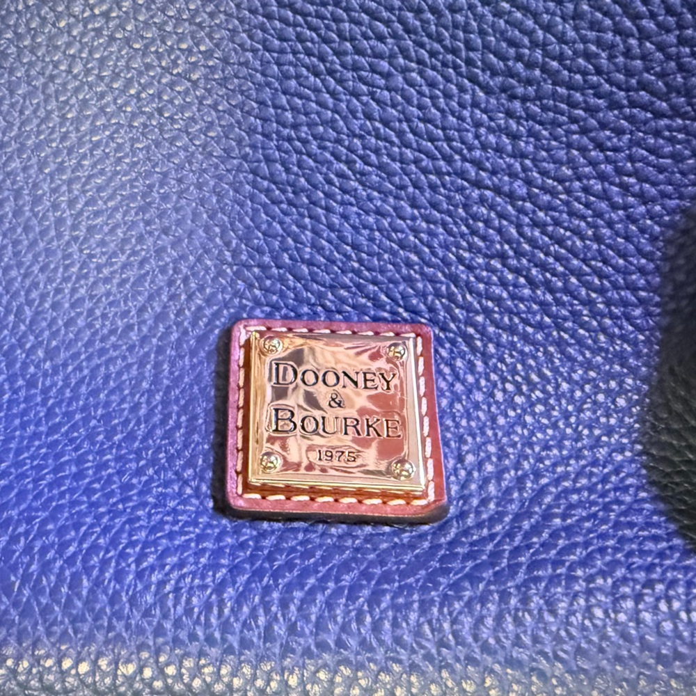 Dooney & Bourke Blue and Tan / Brown Crossbody Bag - Picture 2 of 9